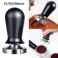 pressure tamper hand tamper flat base coffee tamper calibrated espresso tamper with calibrated spring loaded 515358mm