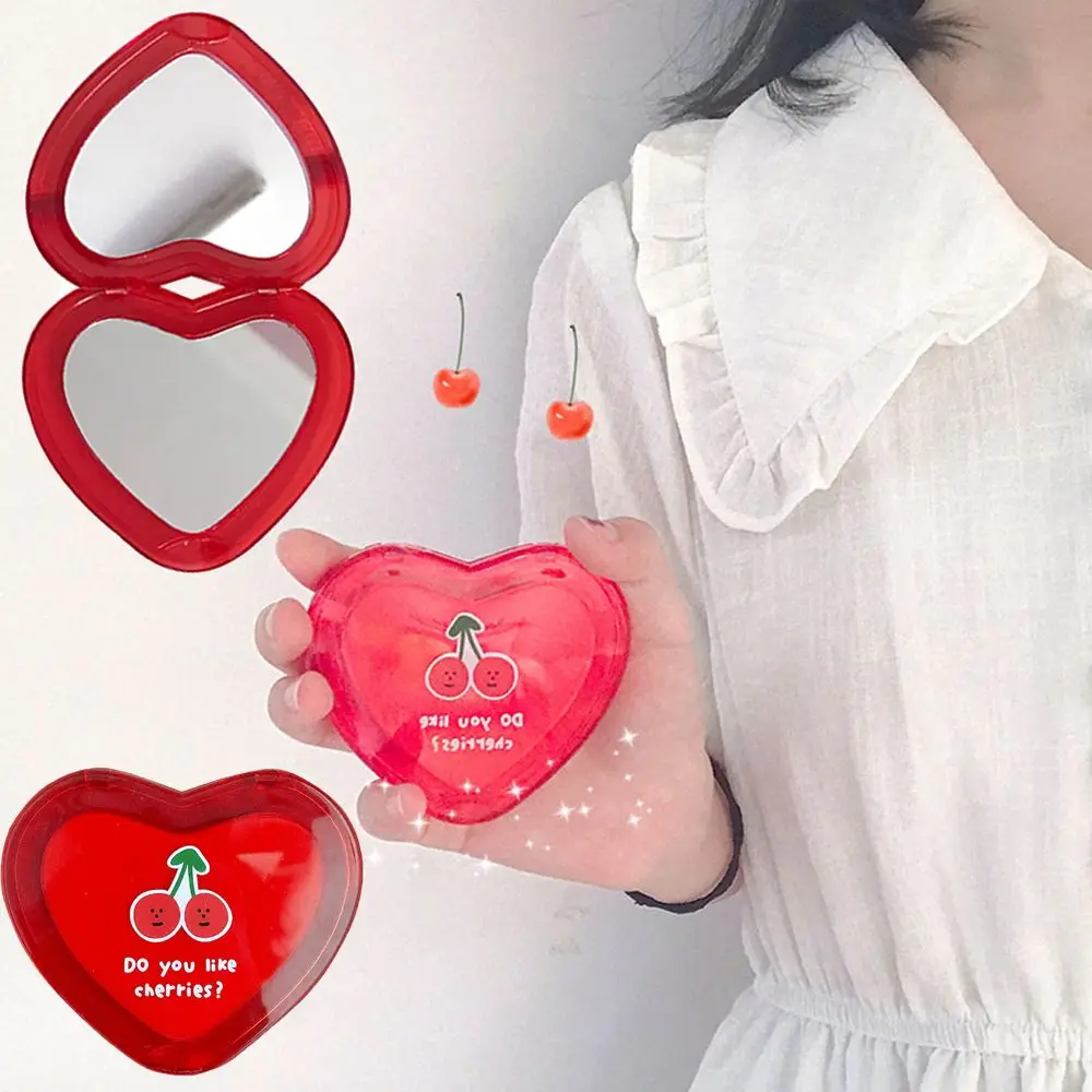 

Heart Shape Double Side Mini Makeup Mirror Girl Lady Mini Pocket Makeup Mirror Shape Foldable Portable Makeup Mirror