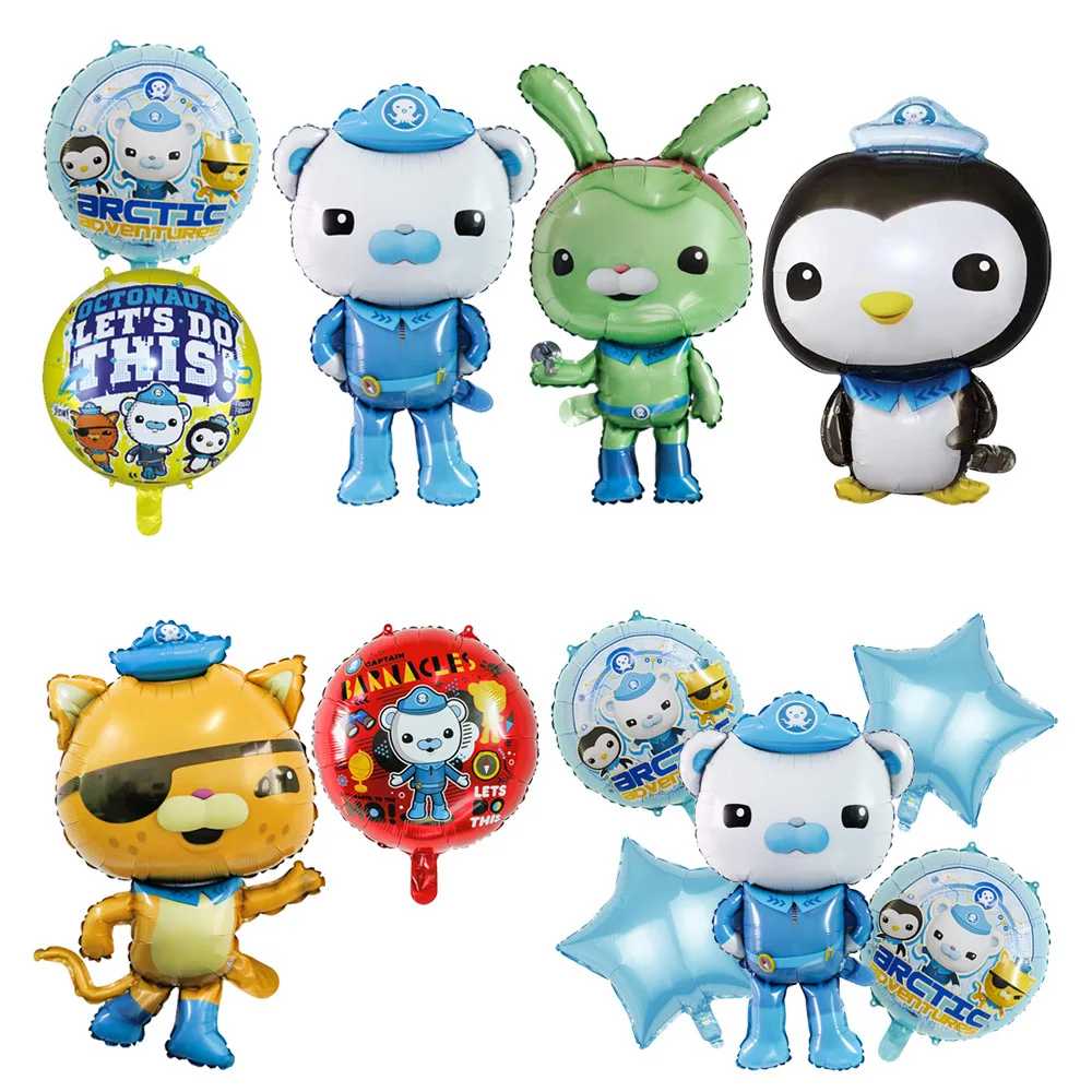 

1pcs Octonauts Balloon Barnacles Kwazii Dashi Sky Balloon Toy Aluminum Film Balloon Boy Child Birthday Party Balloon Decoration