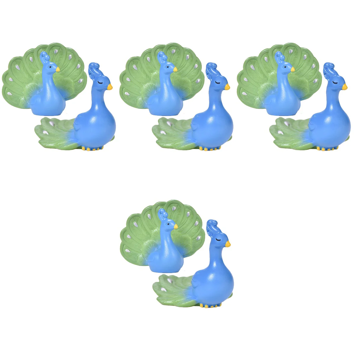 

8 Pcs Micro Landscape Ornament Resin Figurine Garden Decoration