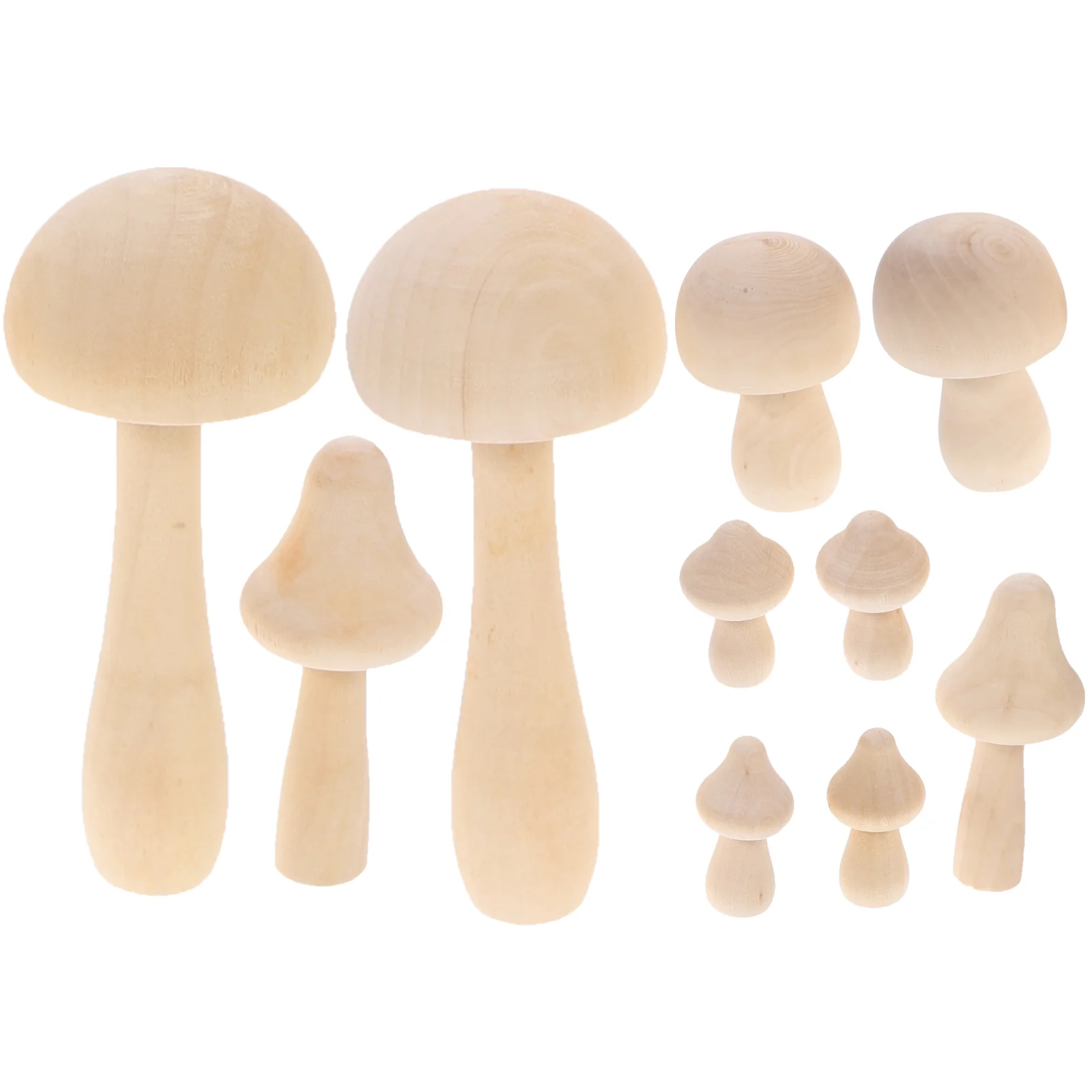 

Mushroom Diy Wood Figurines Wooden Craft Crafts Mini Peg Fairy Unfinishedtoy Decoration Toys Todoll Toadstools Artificial