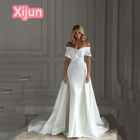 xijun pure formal off the shoulder evening dress bodycon ruched sweetheart mermaid women prom gown customize robe de soiree diy