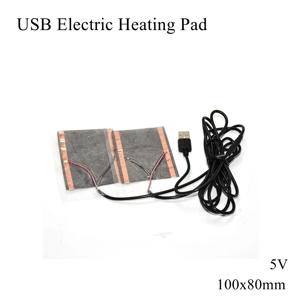 

5V USB Electric Heating Film Pad Thermal Parallel Series Carbon Fiber Infrared Heater Pet Jacket Vest Gloves Socks Pants Belts