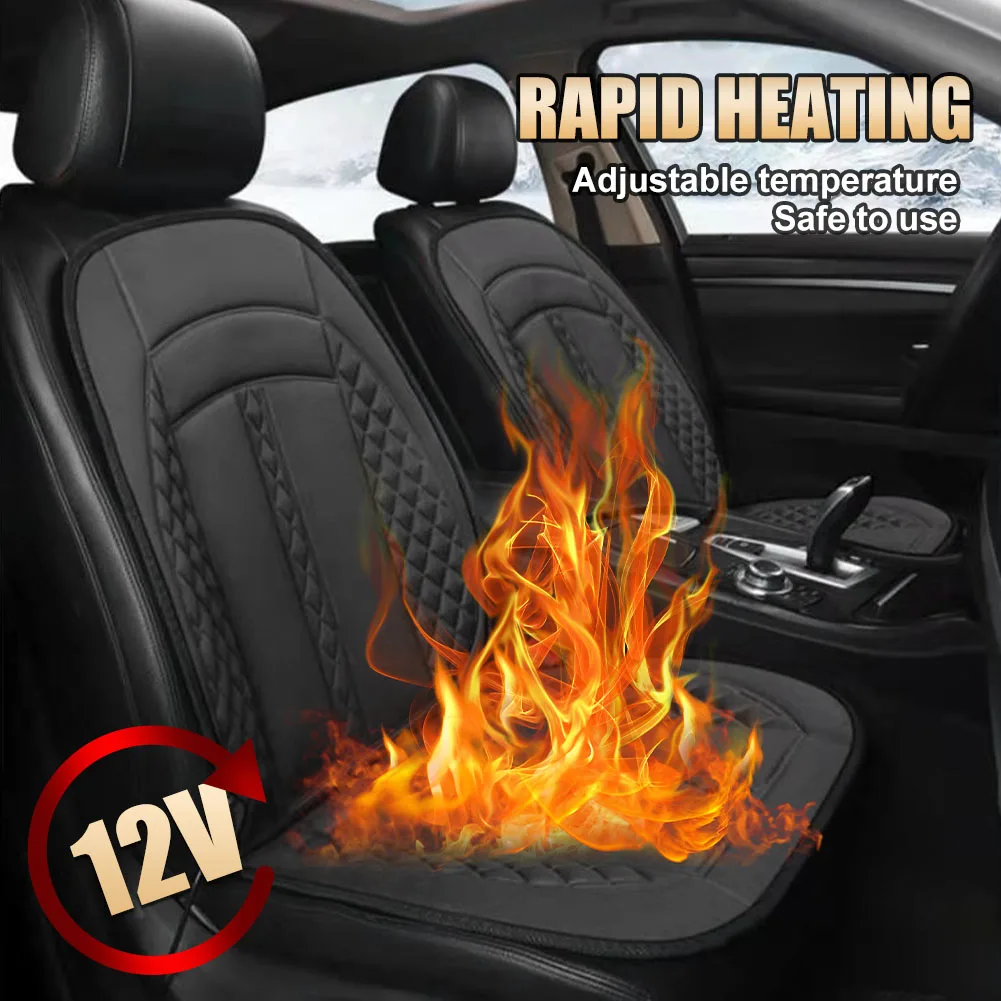 

Universal 12V Car Heated Seat Covers Winter Heater Warmer Intelligent Control Car Seat Cushion Pad Auto Interior Accessories