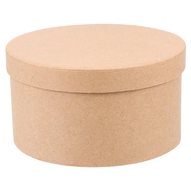 

1 Set Round Kraft Paper Box Cookie Paper Cake Container Cupcake Box Carton Biscuit Box Candy Box Baking Packaging Cake Box