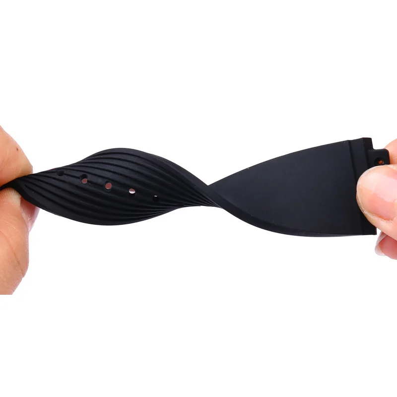 HUBLOT Silicone Watch Strap 19MM Raised Rubber Watch band Hublot Big Bang Classic Wriastband Waterproof  Men Women  Bracelet