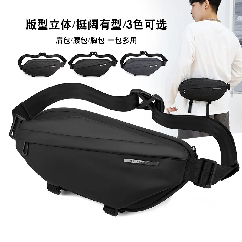 Мужская спортивная поясная сумка для бега, мобильный телефон bag, брендовая нагрудная сумка, удобный маленький рюкзак на одно плечо, мужская ...