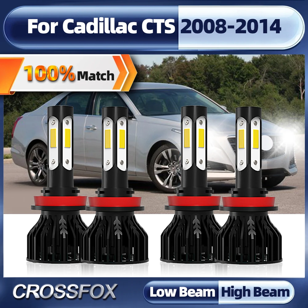

40000LM CSP Chip LED Headlamps H11 Car Headlight Bulbs 6000K 12V Turbo Lamp For Cadillac CTS 2008 2009 2010 2011 2012 2013 2014