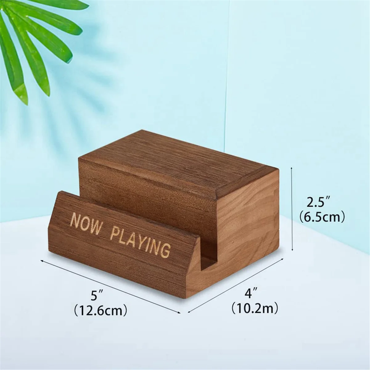 Деревянный держатель виниловой пластины Подставка для дисплея - Настольный
