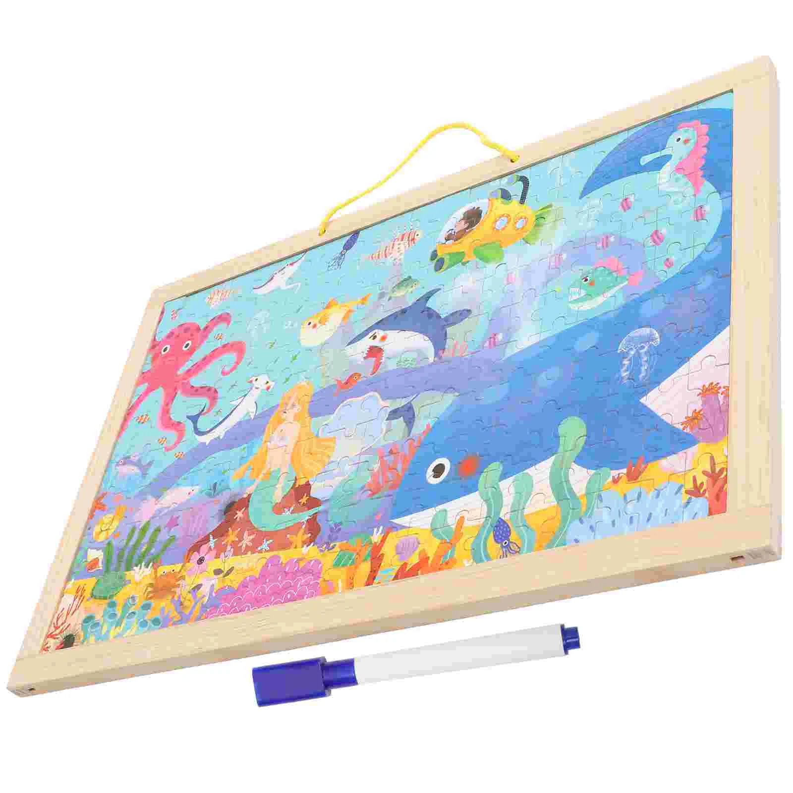 

Toys Children Wooden Puzzle Kids Plaything Cartoon Toddler Game Educational DIY