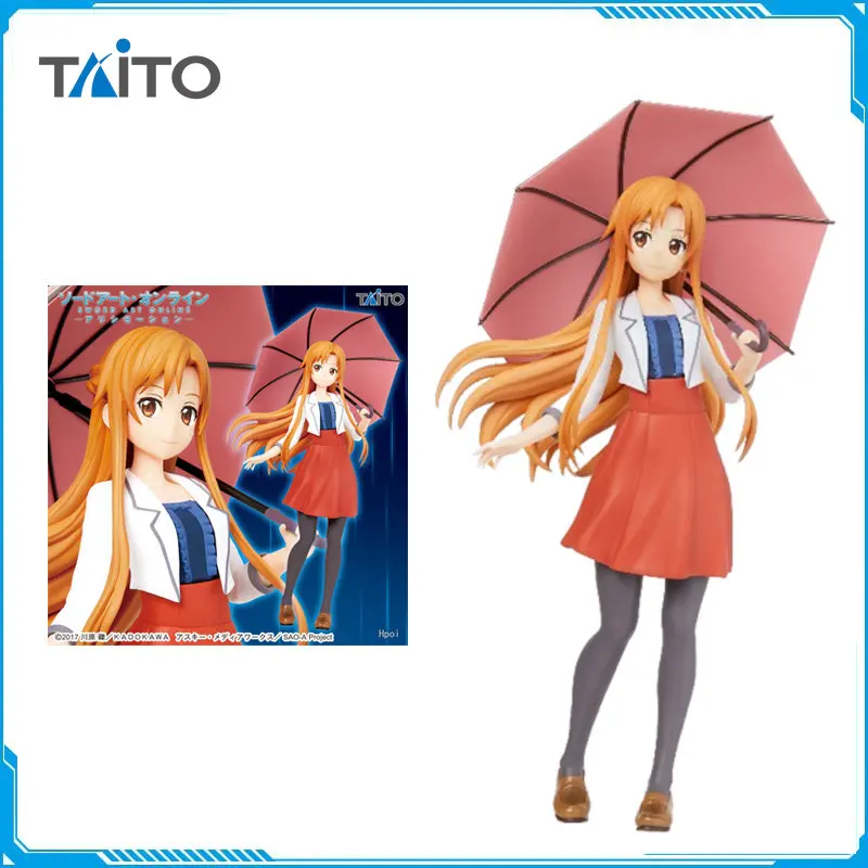 

In Stock Original Taito Authentic Assembled Model Sword Art Online Yuuki Asuna Anime Action Figure Collection Model Toys