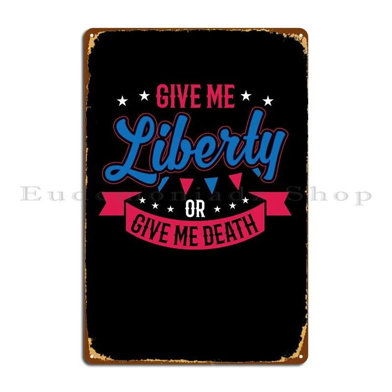 

Дайте мне свободы или дайте мне металлический знак, клубный Настенный декор, таблички, проектирование стены, Жестяная Табличка с надписью п...