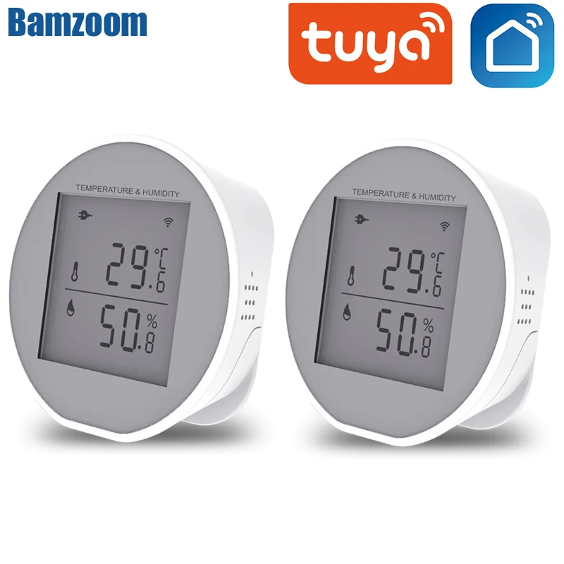 

Tuya WIFI Temperature & Humidity Sensor for Smart Home var SmartLife Thermometer Hygrometer Support Alexa Google Assistant