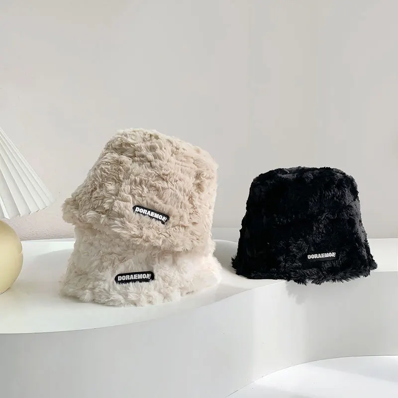 

Женская зимняя Панама из искусственной овечьей шерсти, теплая шапка для осени и зимы, новая плюшевая Рыбацкая шляпа, Панама