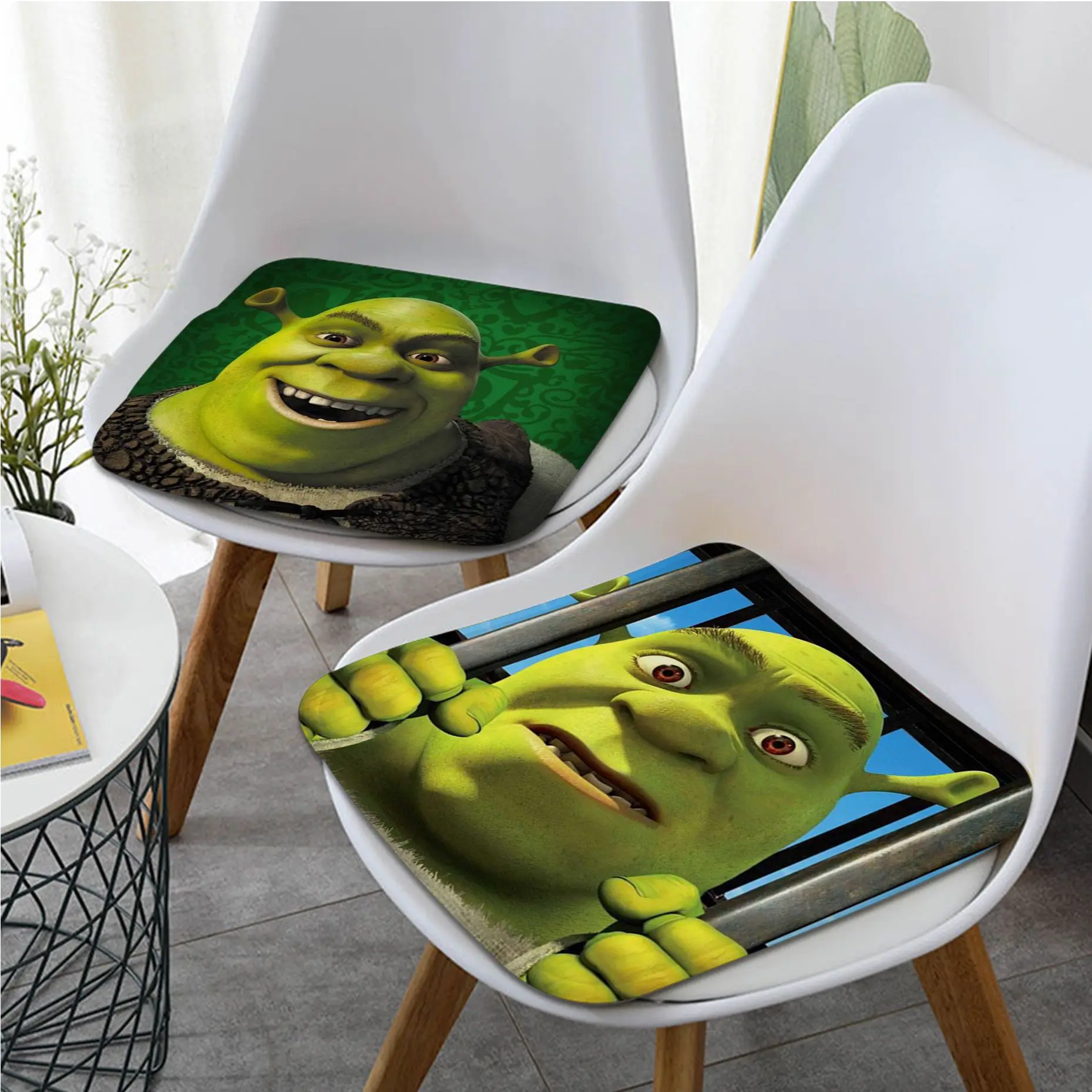 

Disney Cartoon Moive Shrek Coon Decorative Chair Cushion Soft Office Car Seat Comfort Breathable 45x45cm Cushions Home Decor