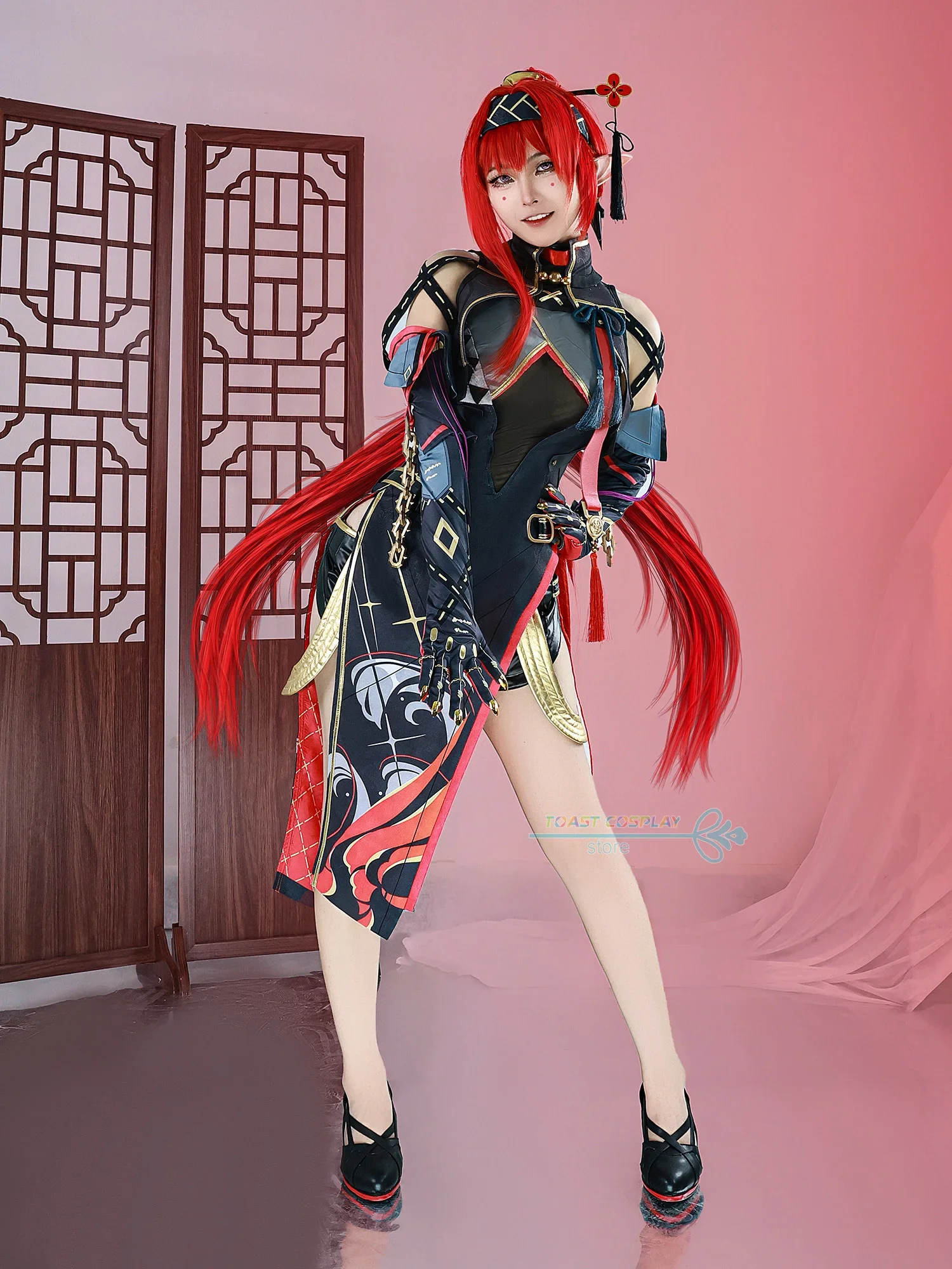 Иньлин Косплей Игра Wuthering Waves Костюм Аниме Костюмы Вечерние наряды для ролевых