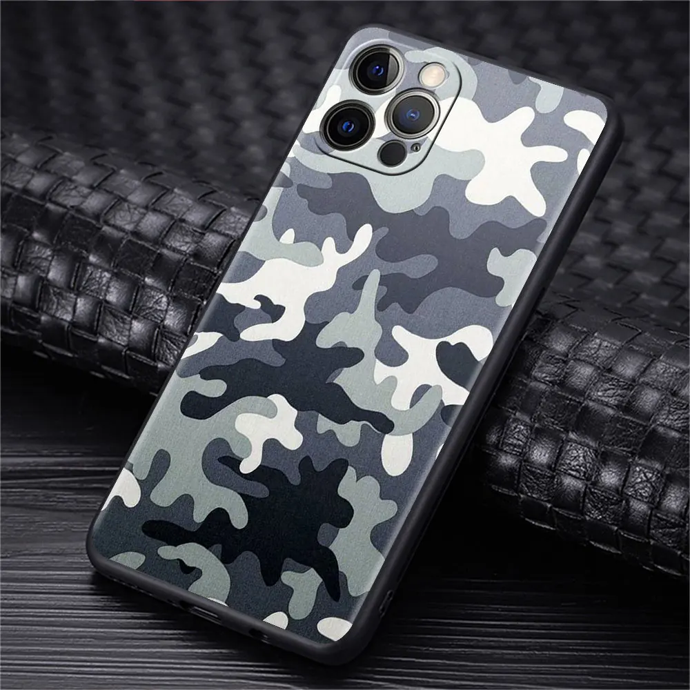 Камуфляжный армейский чехол для Apple iPhone 13 Pro 11 12 7 XR X XS Max 8 6 6S Plus 5 ярких цветов 2022