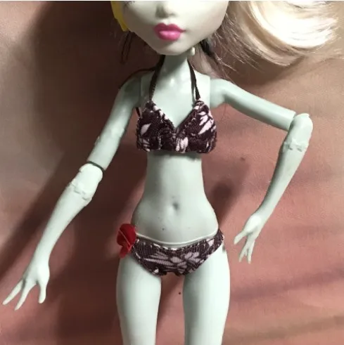 

original monsters high school clothes pants skirt without Head 1pc DIY Nude Doll Draculaura girl Doll House Children Gifts