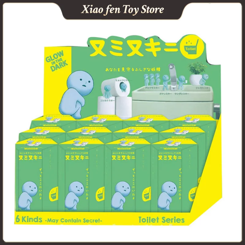 Smiski Worker Серебристо-зелёная фигурка