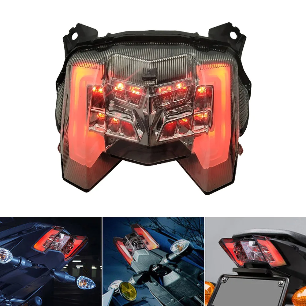 Светодиодный поворотный сигнал для мотоцикла Встроенный задний фонарь Yamaha MT09 2017