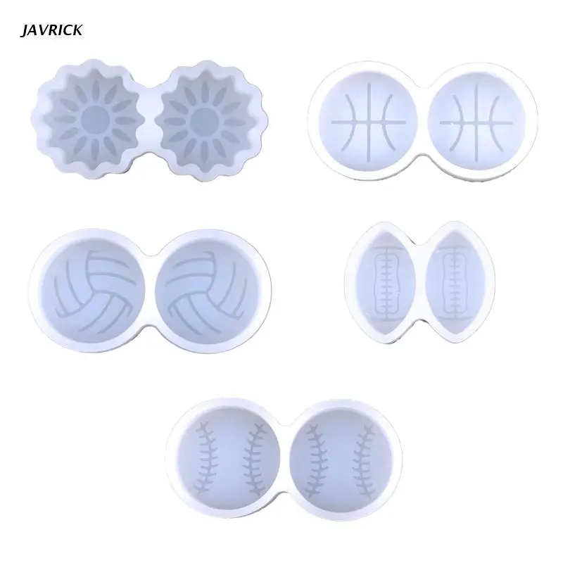 

Earrings Pendant Jewelry Mold Pendant Decoration Baseball Rugby Mirror Mold