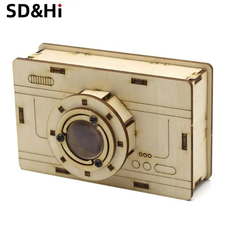 

1 шт., детский деревянный 3D-пазл с камерой