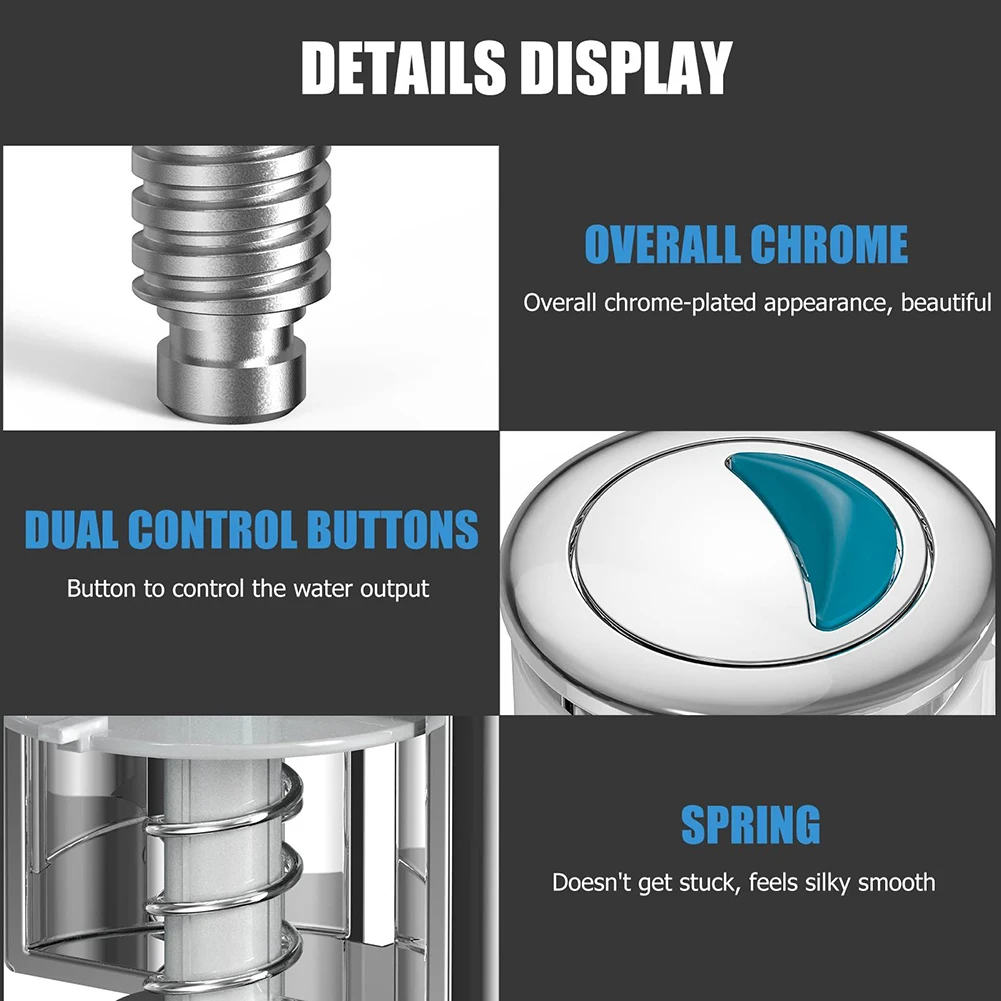 

Toilet Flush Button Toliet Switch Button For Ideal Cistern Tank Replace Dual Flush Oval Push Button Bathroom Toliets Accessories
