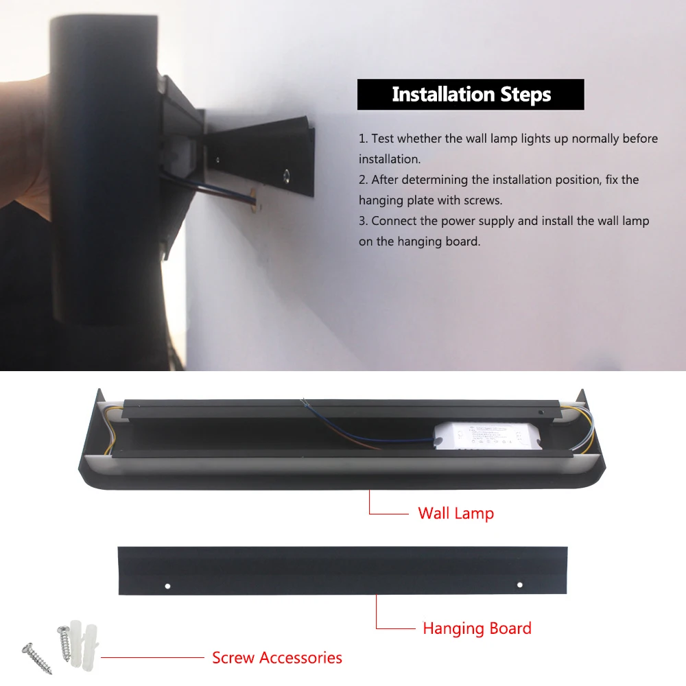 40 см Φ лампы 12 Вт вверх и вниз настенные бра светодиодный Декор для спальни столик