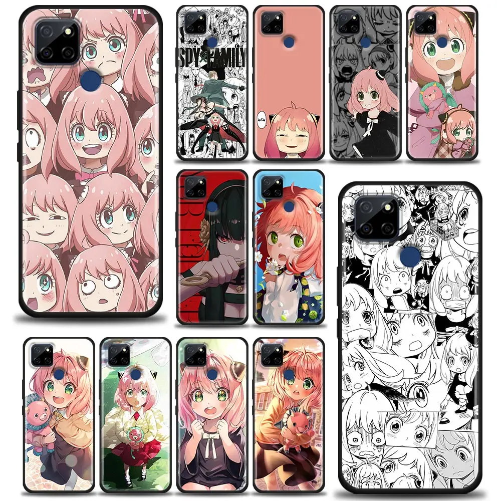 

Phone Case For Realme GT 5G Master GT2 Pro Neo 2 3 C21Y C25 C35 C33 C11 C12 Soft Cases Back Cover Cute Spy X Family Anya Anime
