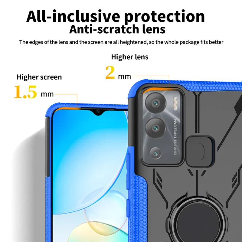 Shockproof Cover For Infinix Hot 12i Case Infinix Hot 12i Cover Hard Holder Back Protective Bumper For Infinix Hot 12i 12 Play