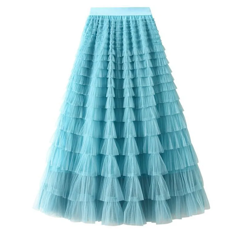 

Pleated Gauze Skirt for Cake, Fairy Gauze Skirt, A Word, Spring and Autumn, 2023, New