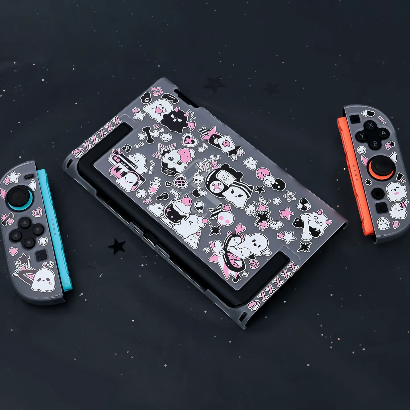 Фото Оригинальный полупрозрачный жесткий чехол Sweet & Cool Ghost для Nintendo Switch 2 – съемный защитный корпус для новой консоли NS2 №4