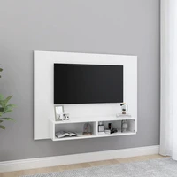 white wall tv cabinet 120x235x90 cm chglomerated