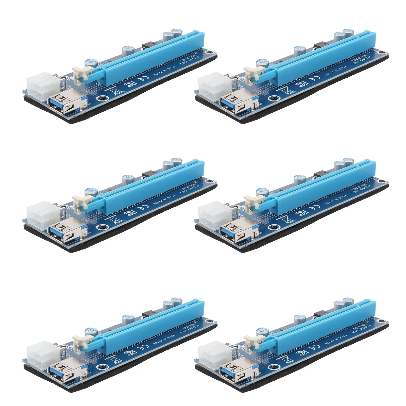 

6 комплектов, компьютерный удлинитель PCI Express PCI-E 1x 16x