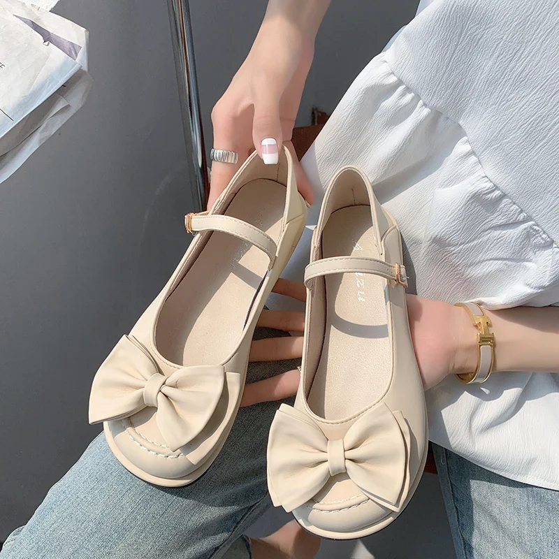 

Shoes Woman 2022 Modis Round Toe Bow-Knot Elegant Casual Female Sneakers Flats New Cute Comfortable Butterfly Summer Dress Leisu
