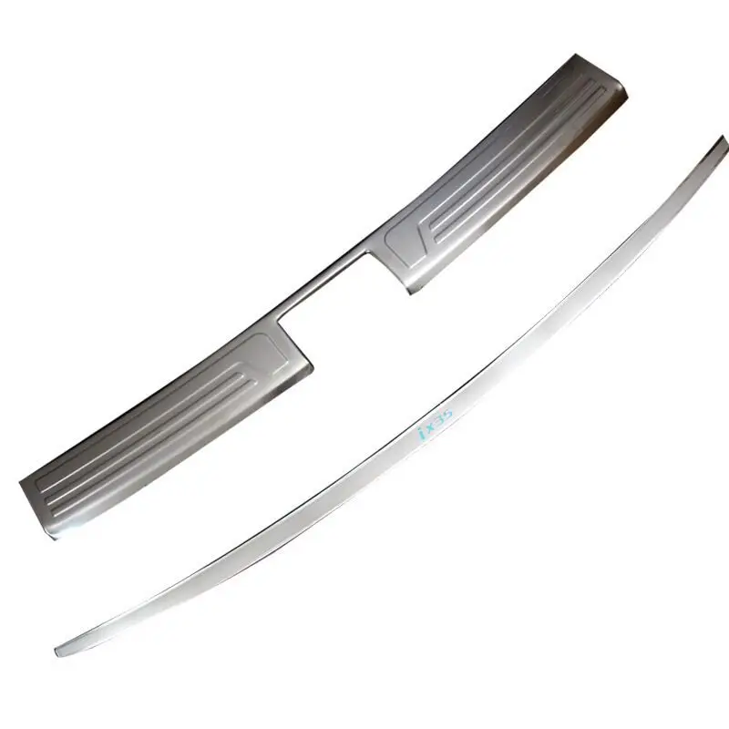 

Car styling for Hyundai ix35 2010 to 2016 Scuff Plate/Door Sill Rear Bumper Protector Sill Trunk Tread Plate Trim