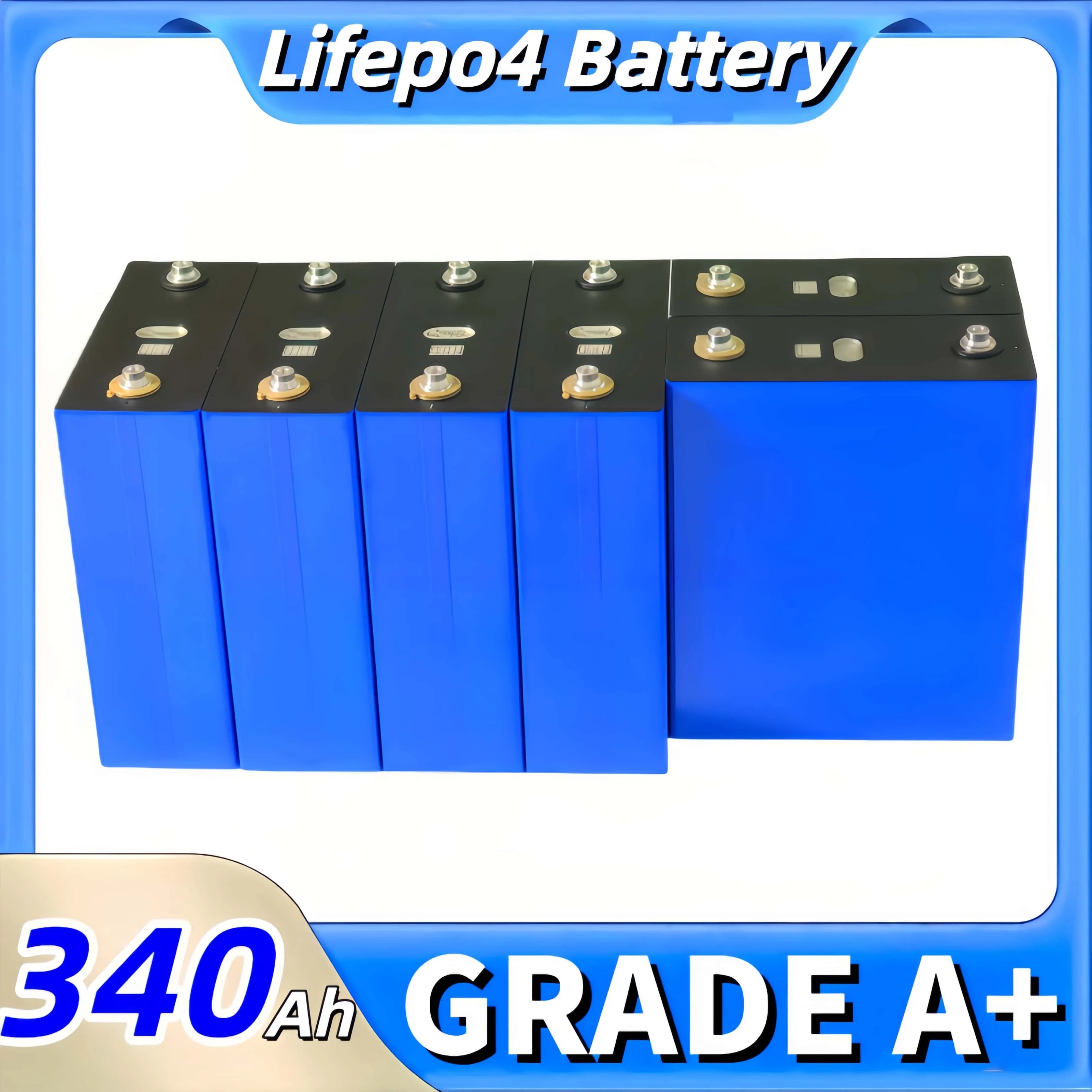 Фото Новая аккумуляторная батарея LiFePO4 3.2В 360Ач 320Ач 340Ач 100Ач, высокомощная, для накопления энергии, перезаряжаемая, DIY, 12В 24В 48В, без пошлин №3
