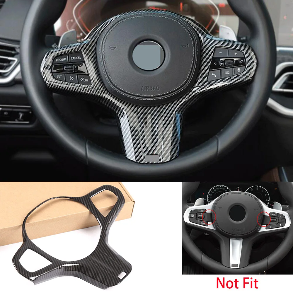 

Чехол на руль из АБС-пластика для BMW 3 5 Series G30 X3 X4 X6 2020 + X5 X7 2019 + аксессуары для салона автомобиля