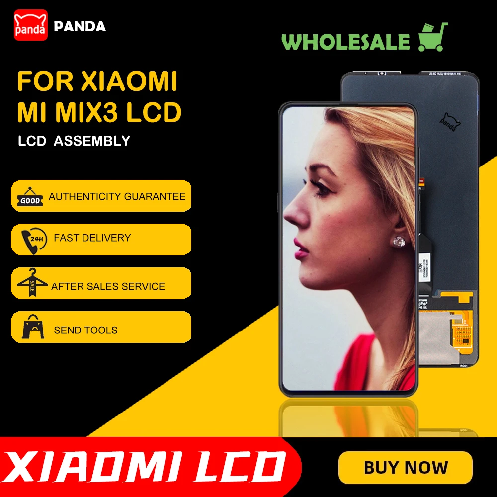 

ЖК-дисплей 6,39 дюйма для Xiaomi Mix 3, сенсорная панель, стекло, дигитайзер в сборе, без рамки, 1 шт., бесплатная доставка