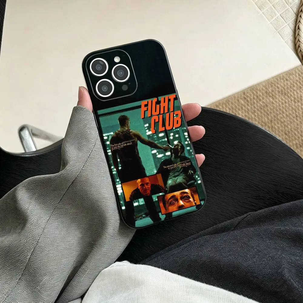 Фото Модный уникальный чехол F-Fight C-Club Movie для iPhone 17, 16, 15, 14, 13, 12, 11 Plus, Pro Max и других моделей, мягкий черный чехол №3