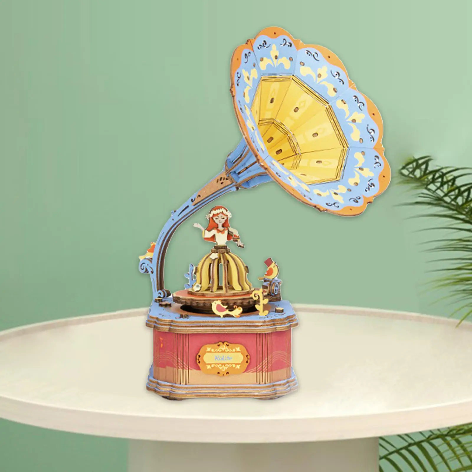 

Exquisite 3D Wooden Puzzles Model Music Box Mechanical Craft Assembling Toys