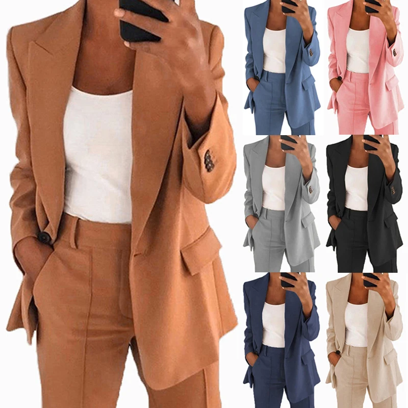 

S-5XL Spring Autumn Explosions Fashion Lapel Slim Cardigan Temperament Large Size Suit Jacket Women's Europe The United States