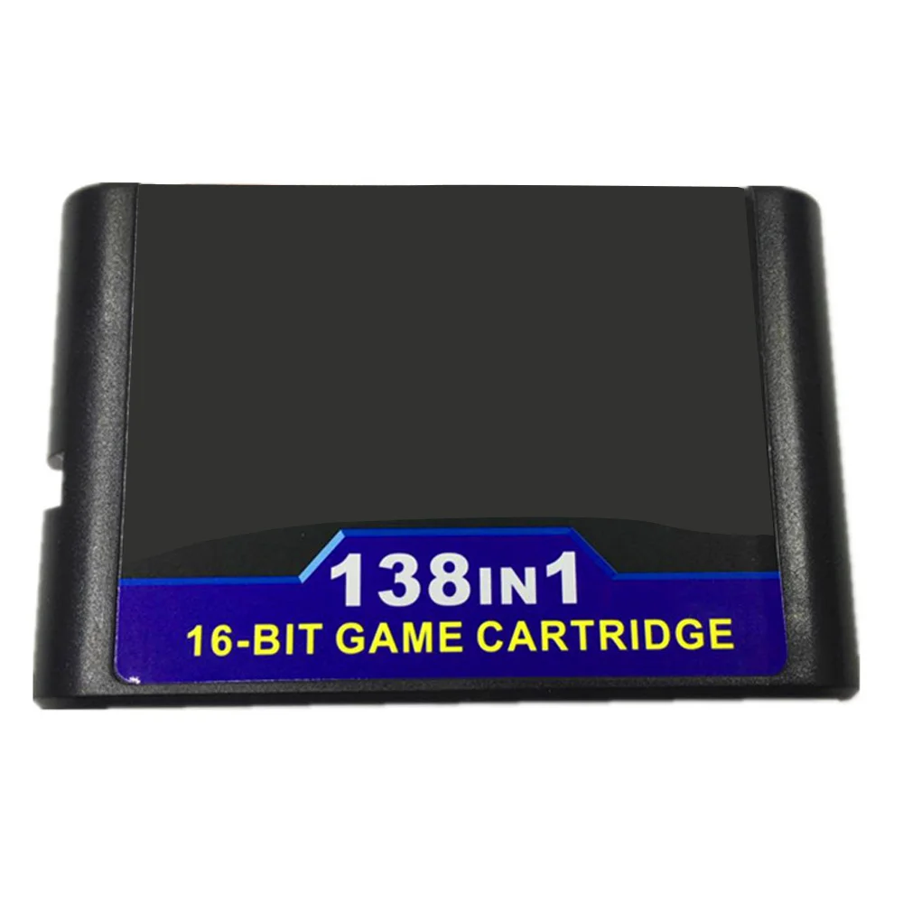 

138 in 1 Hot Game Collection for SEGA GENESIS MegaDrive 16 Bit Game Cartridge for PAL and NTSC Game Consoles Version