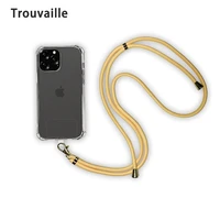 trouvaille clear case for xiaomi mi 9 10 8 pro lite se hang sling rope strap xiomi mi 6 7 impact cover transparent lanyard cord