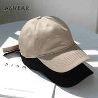 anwear high quality baseball cap for men and women fashion cotton solid color hat washable casual snapback hat wholesale