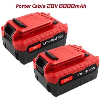 포터 케이블 20V PCC685L PCC680L PCC682L 무선 공구용 3 팩 6000mAh 20 최대 리튬 교체 배터리