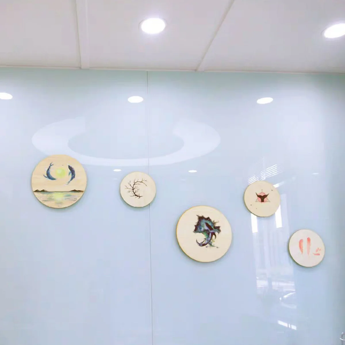

Wood Chips Slices Unfinished Wood Pieces Wood Wafer Wood Embellishment Wooden Pieces Craft