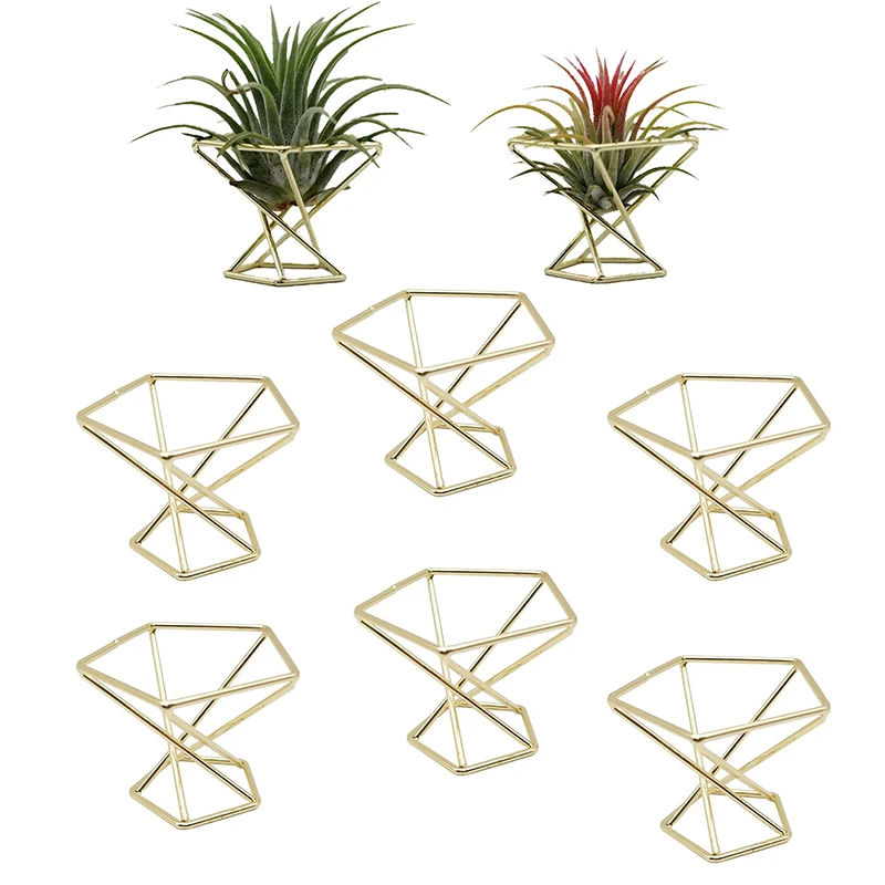 

Geometric Air Plant Holder Airplants Rack Metal Plants Stand Planter Shelves Himmeli Decor Tillandsia Containers