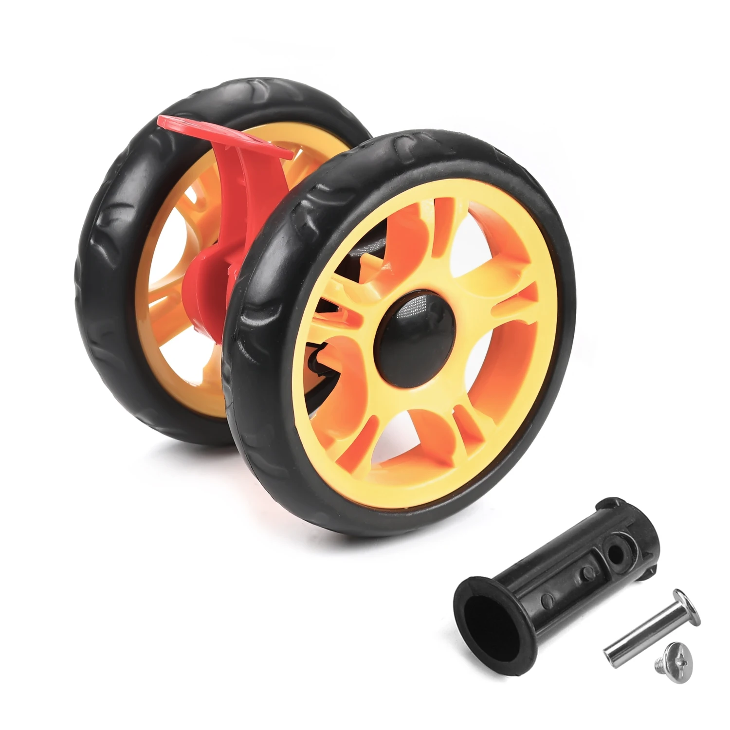 9.2~13.5cm Strollers Wheel Plastic Brake Wheel Baby Household Trolley Accessories Universal Stroller Wheels For Baby Trolley