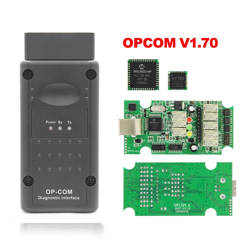 Фото OPCOM V5 2021, обновление прошивки для Opel OP COM 1.70, автомобильный диагностический кабель для Opel OP-COM PIC18F458 CAN BUS OBD2, автоинструменты №3